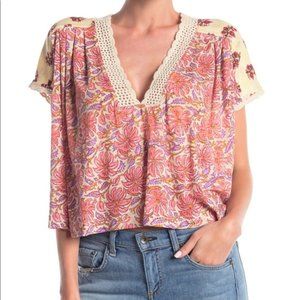 Free People LEILANI BLOUSE IN IVORY (size S)